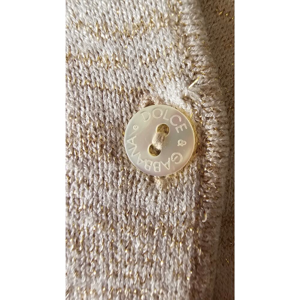Dolce and Gabbana Vintage Button Down Sweater Cardigan Viscose Blend, Sz S - Picture 7 of 12